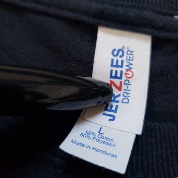 Team Monza Bad Attitude Size Large Mens Sinister 72 Black Double Side T-Shirt - Picture 4 of 6